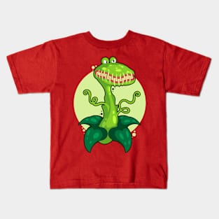 Flytrap Cartoon Illustration Crocodile Kids T-Shirt